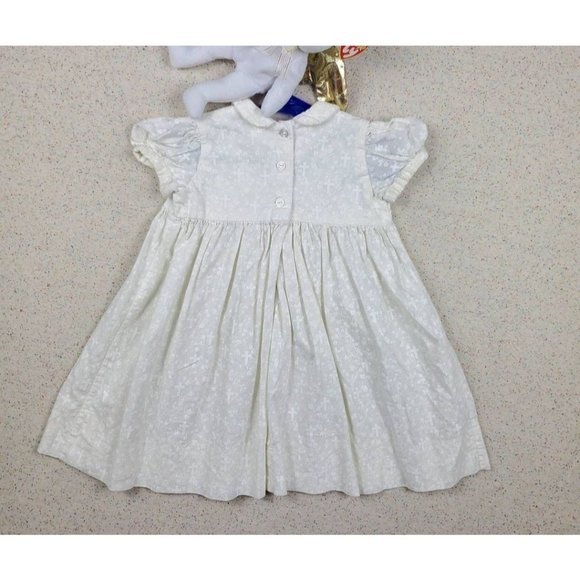 Vintage White Crosses Dress 3t - Picture 5 of 5